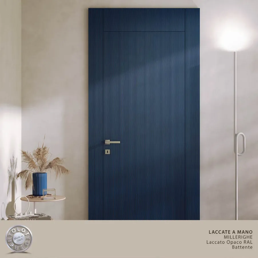Bertolotto lacquered internal doors in RAL NCS colored.