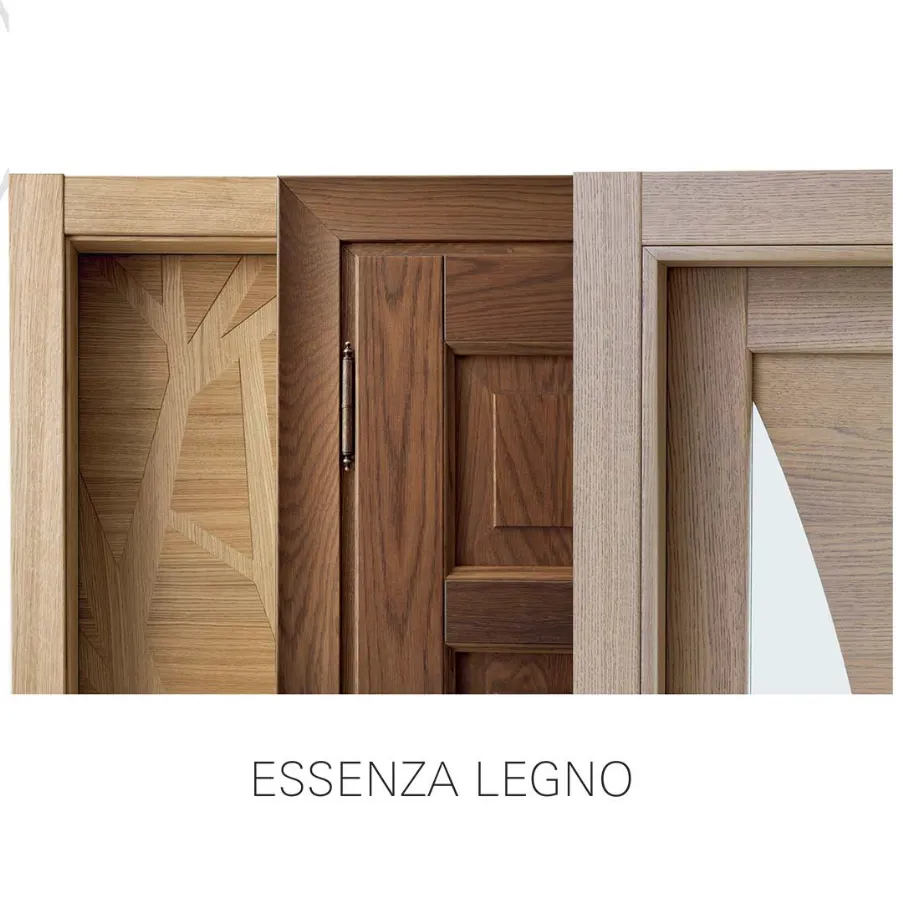 Wooden doors for a mountain house by Bertolotto.