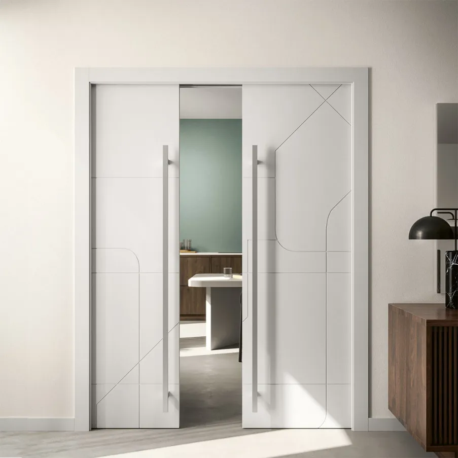 sliding double door