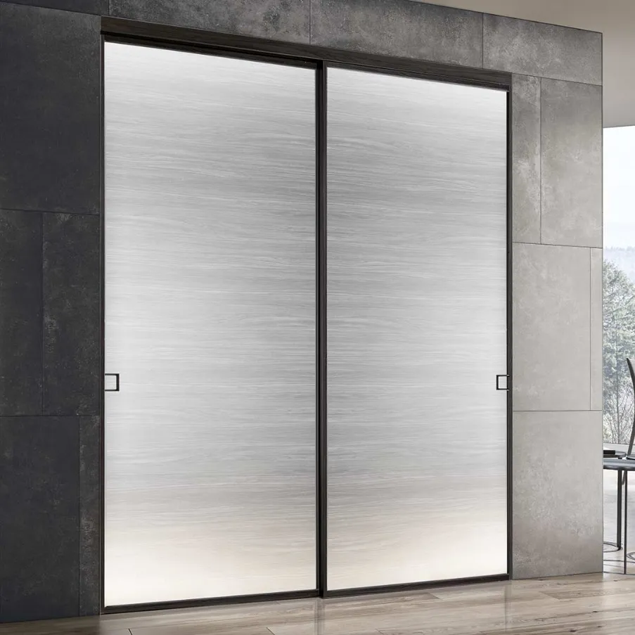 sliding double door